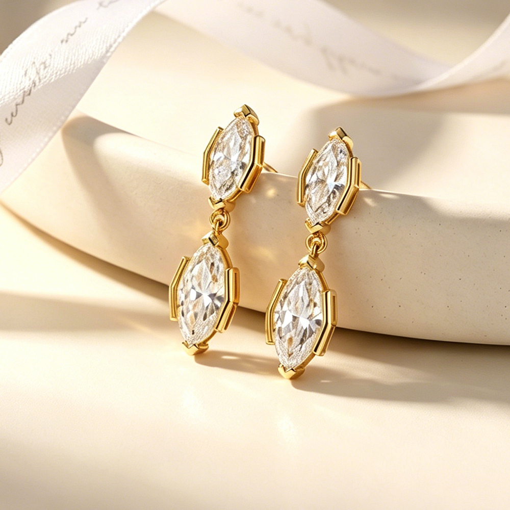 EWYA 3CT Marquise Cut Moissani – обзор и цена Bezels Set Pendant
