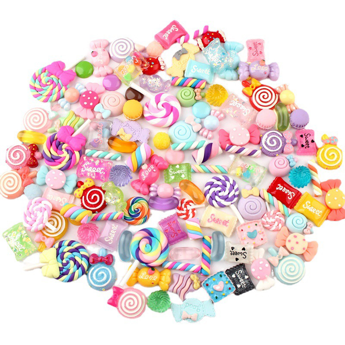 30pcs Random Candy Slime Charm – обзор и цена Resin Craft Material