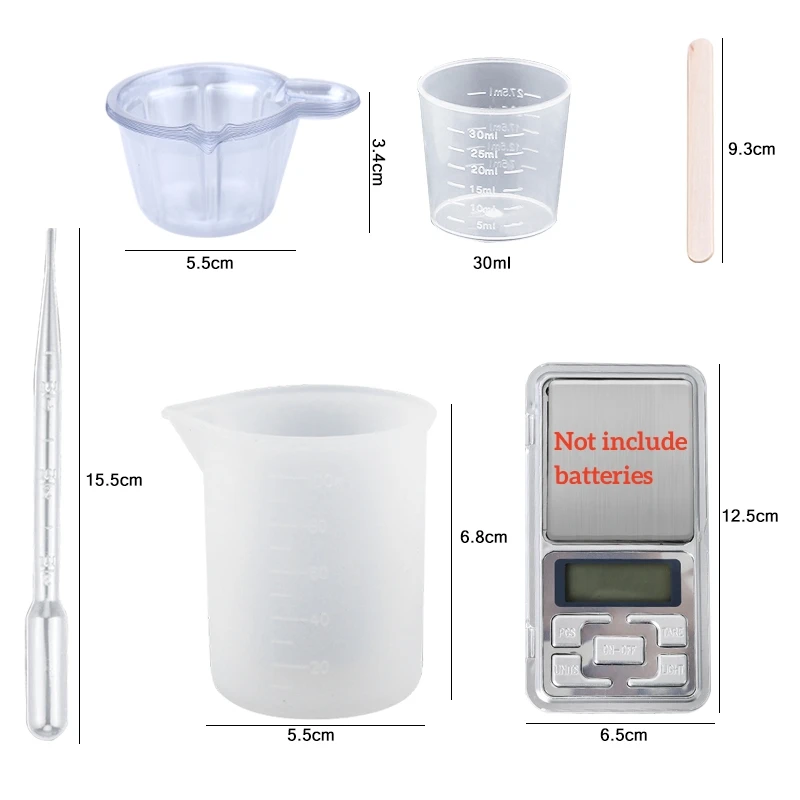Epoxy Resin Kit Crystal Clear  – обзор и цена Mixing Cup Silicone