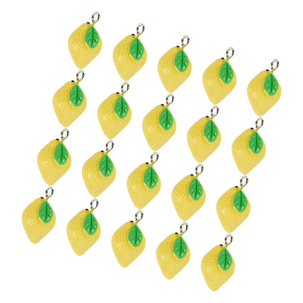 20Pcs Resin Lemon Charms Fruit – обзор и цена Resin Crafts