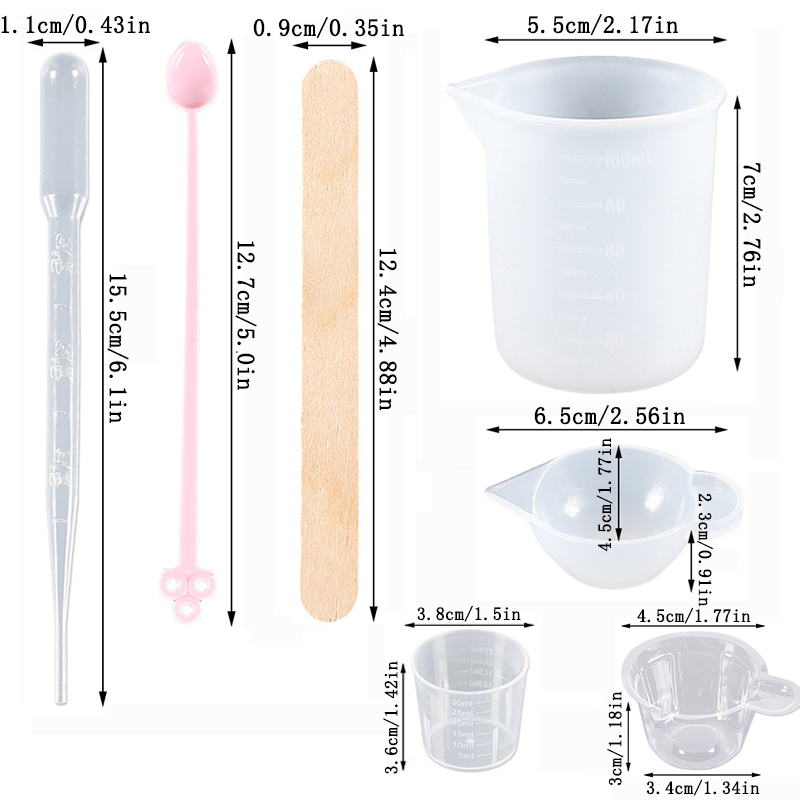 Epoxy Resin Tools Kit Silicone – обзор и цена Mixing Cup Silicone