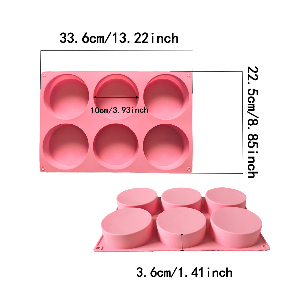 1pc 6-cavity large round disc  – обзор и цена Coaster Mold Round