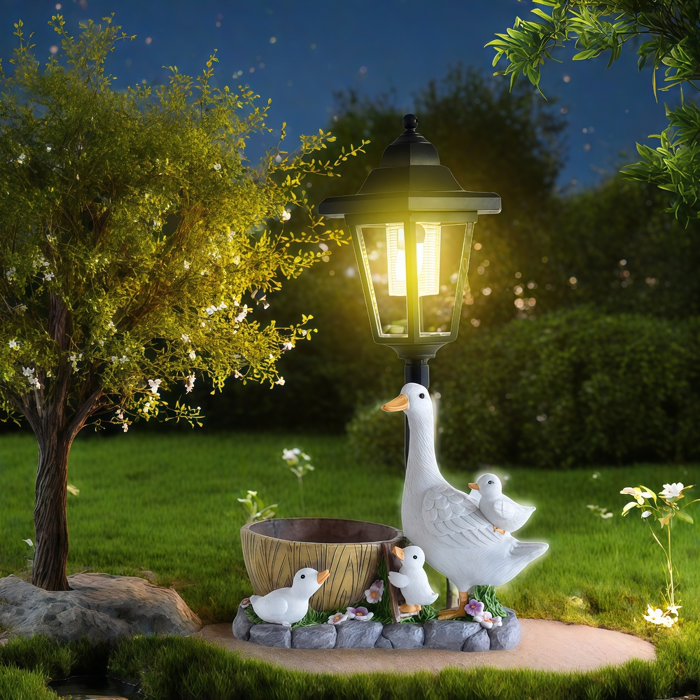 Solar Duck Night Light Garden  – обзор и цена Resin Craft Material