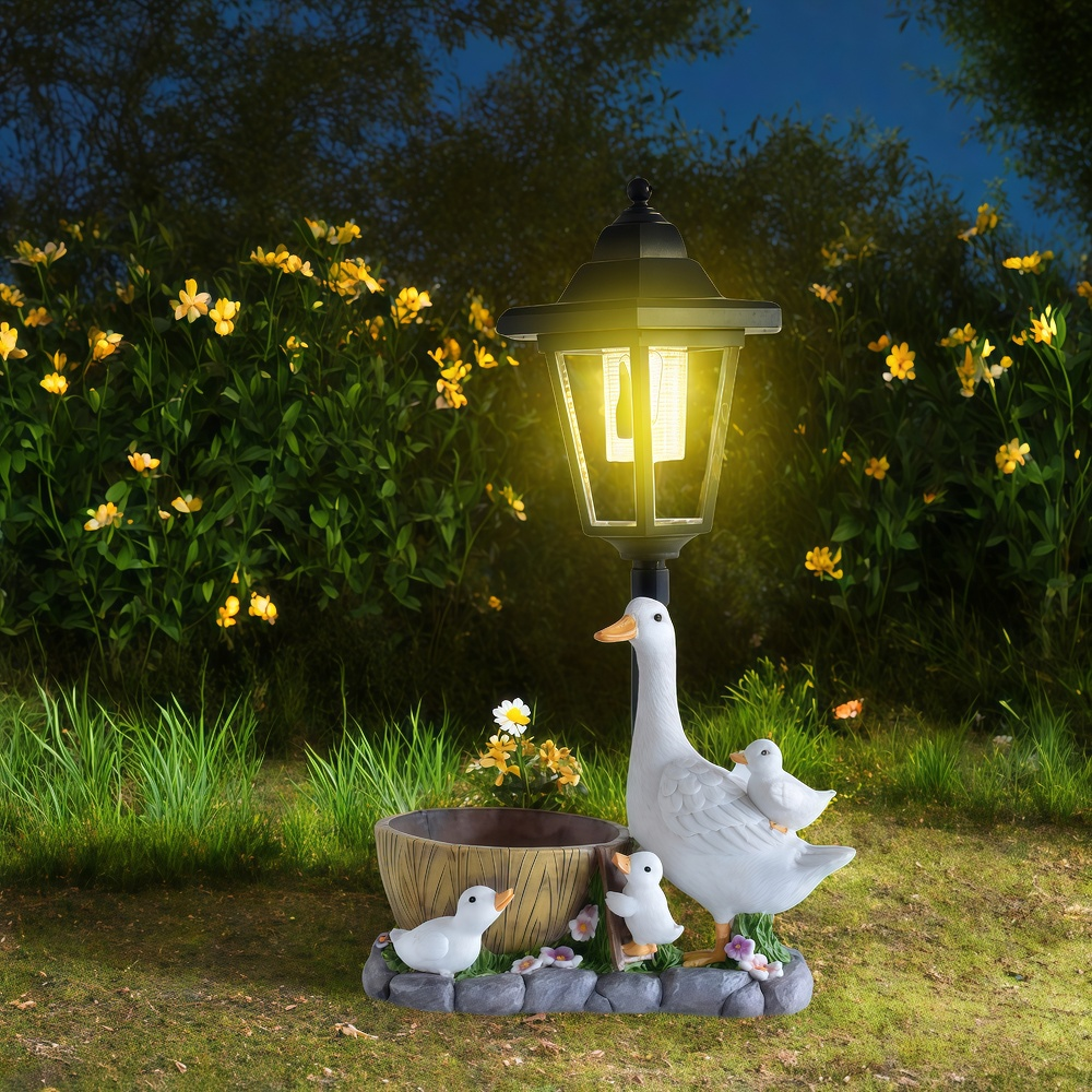Solar Duck Night Light Garden  – обзор и цена Resin Craft Material