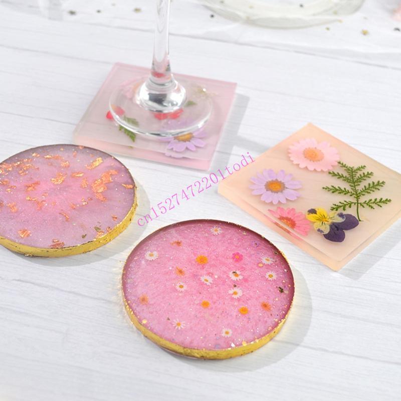 2Pcs Round Square Resin Mold G – обзор и цена Geode Mold Silicone