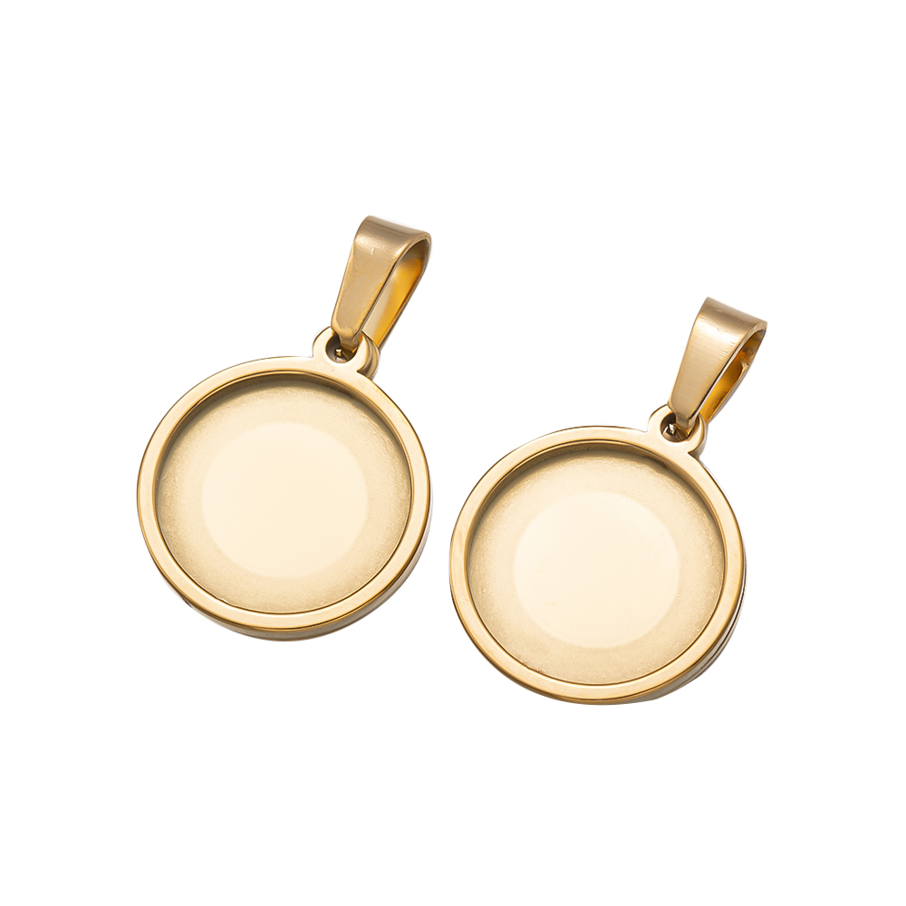 5Pcs/Lot Stainless Steel Round – обзор и цена Bezels Set Pendant