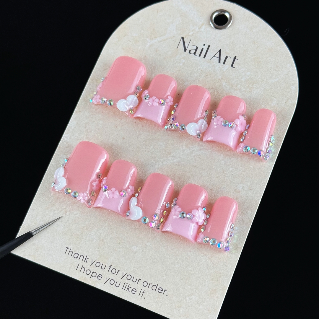 10pcs high-end Pink girl style – обзор и цена Resin Craft Material
