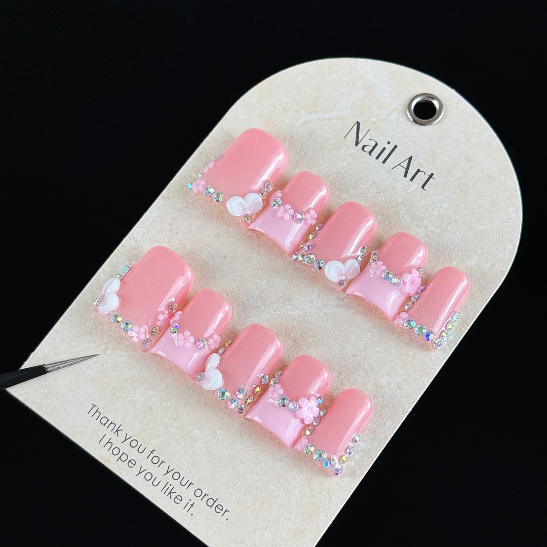 10pcs high-end Pink girl style – обзор и цена Resin Craft Material