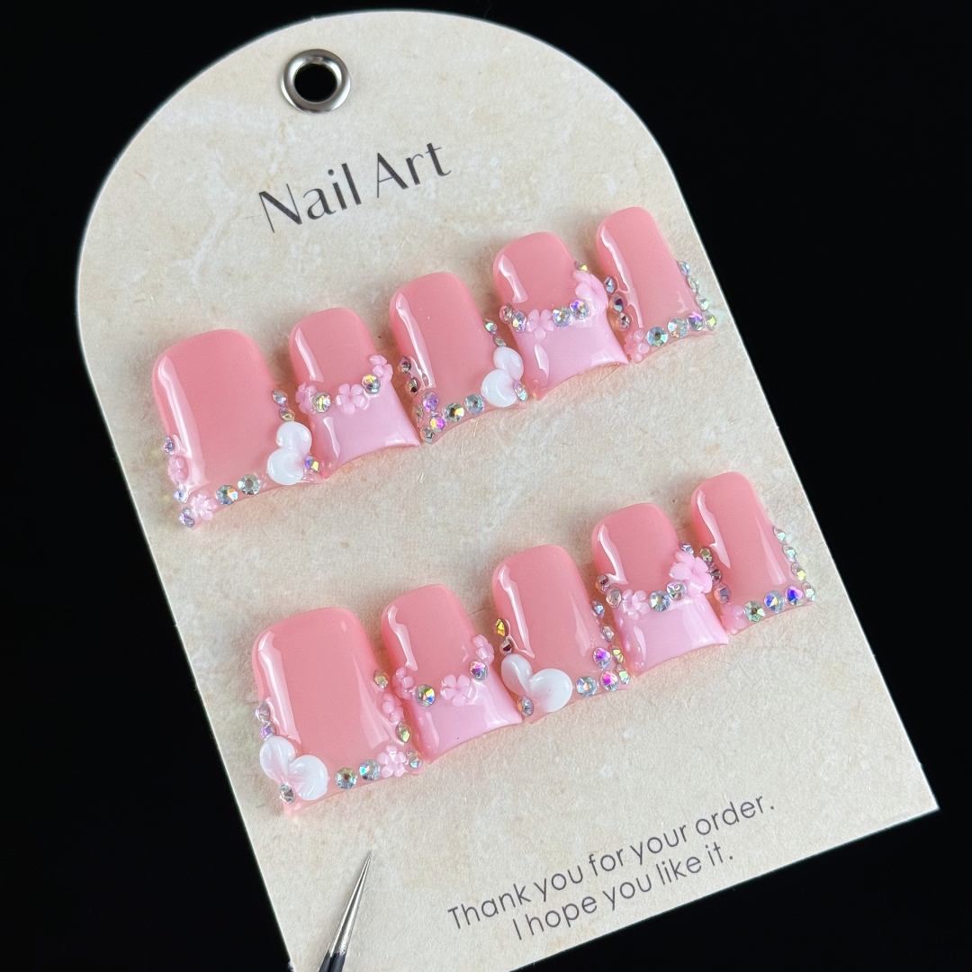 10pcs high-end Pink girl style – обзор и цена Resin Craft Material