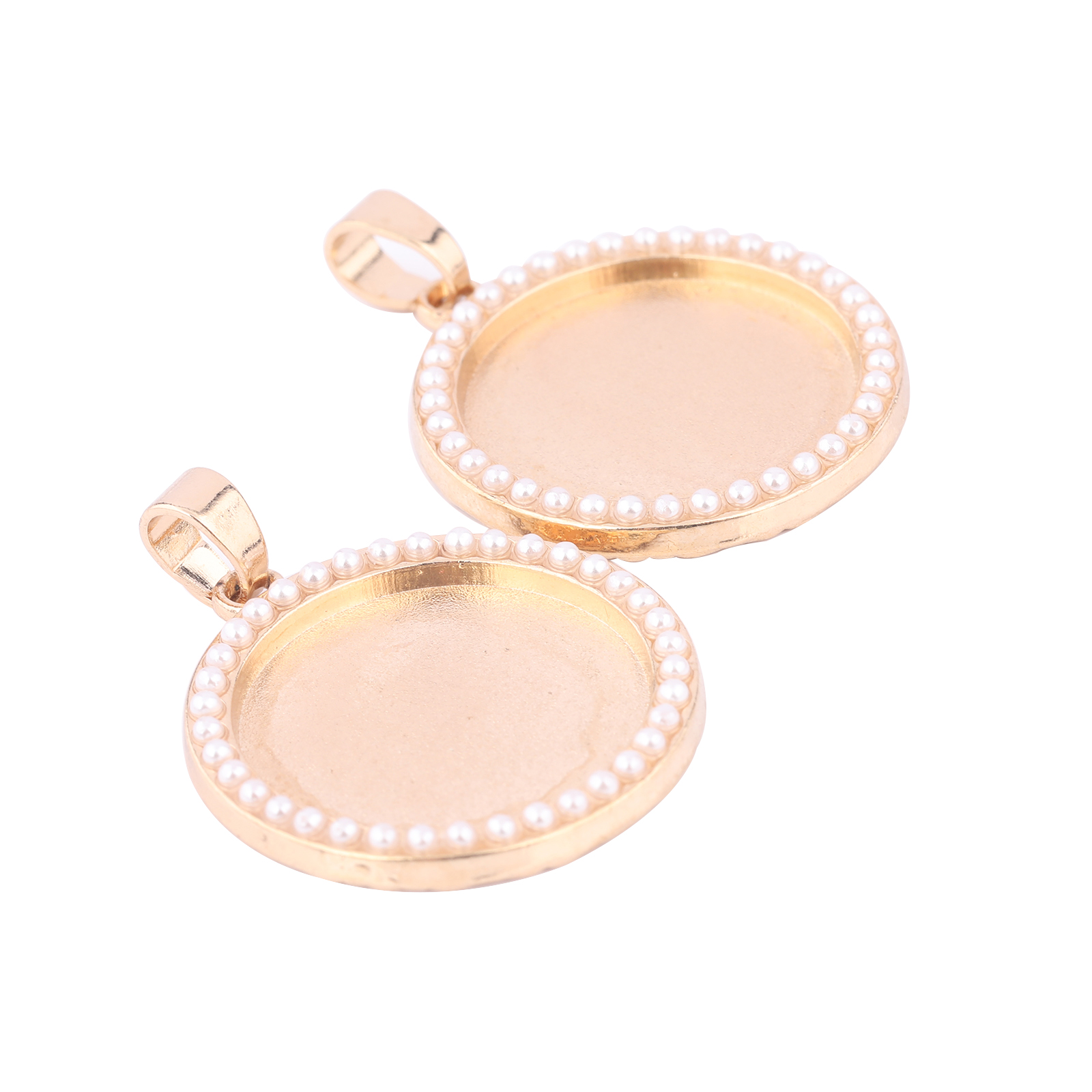5pcs Kc Gold Pearl Cabochon Ba – обзор и цена Bezels Set Pendant
