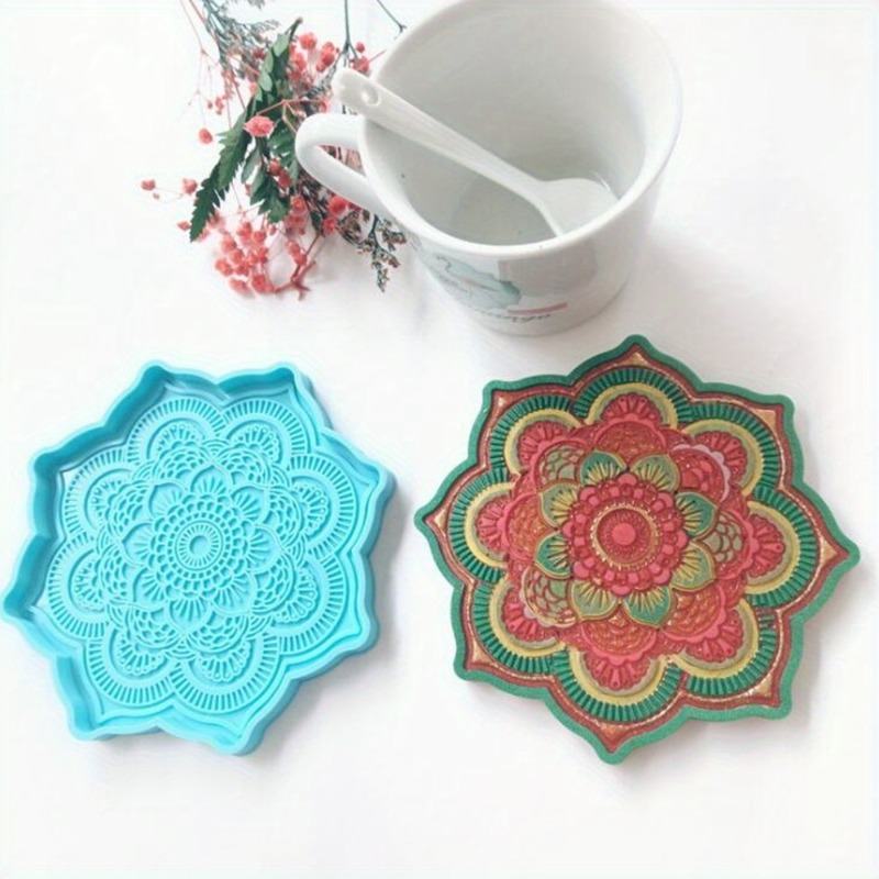 Mandala Coaster Silicone Mold  – обзор и цена Coaster Mold Round
