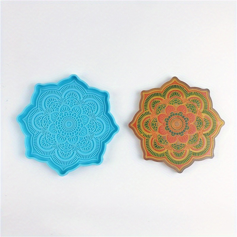 Mandala Coaster Silicone Mold  – обзор и цена Coaster Mold Round