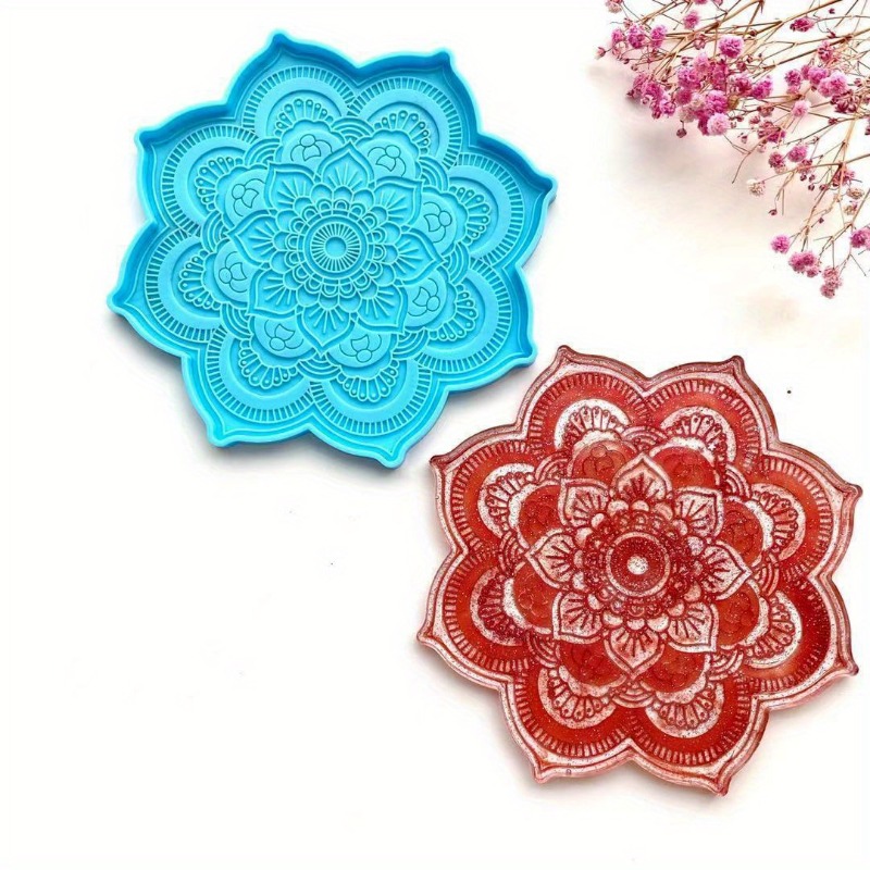 Mandala Coaster Silicone Mold  – обзор и цена Coaster Mold Round