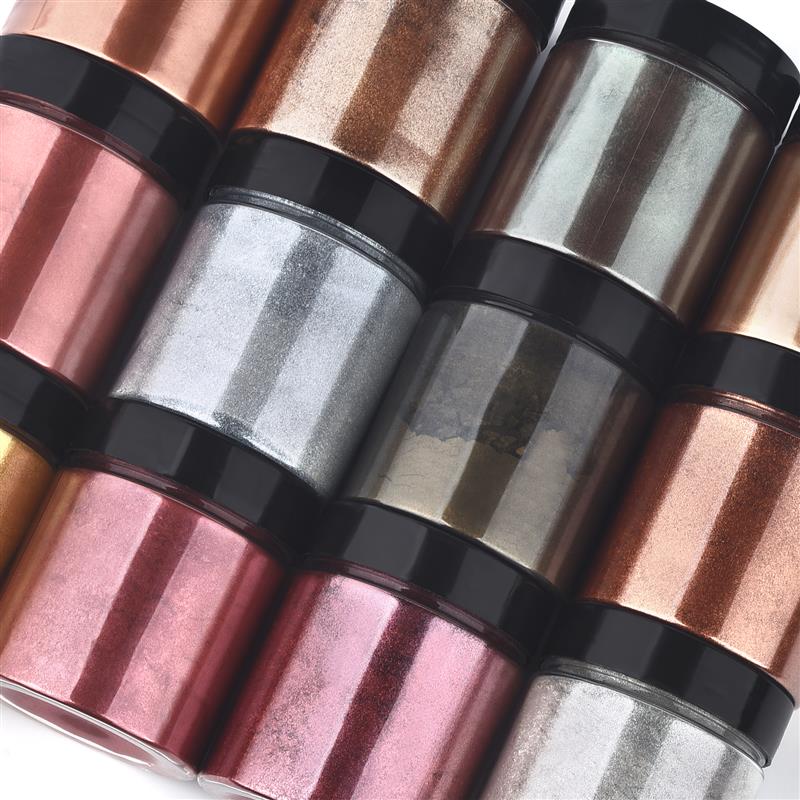 50g Shimmer Metallic Gold Silv – обзор и цена Resin Pigment Set