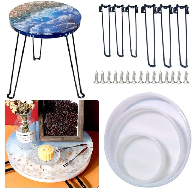 Large Round Tray UV Resin Mold – обзор и цена Coaster Mold Round