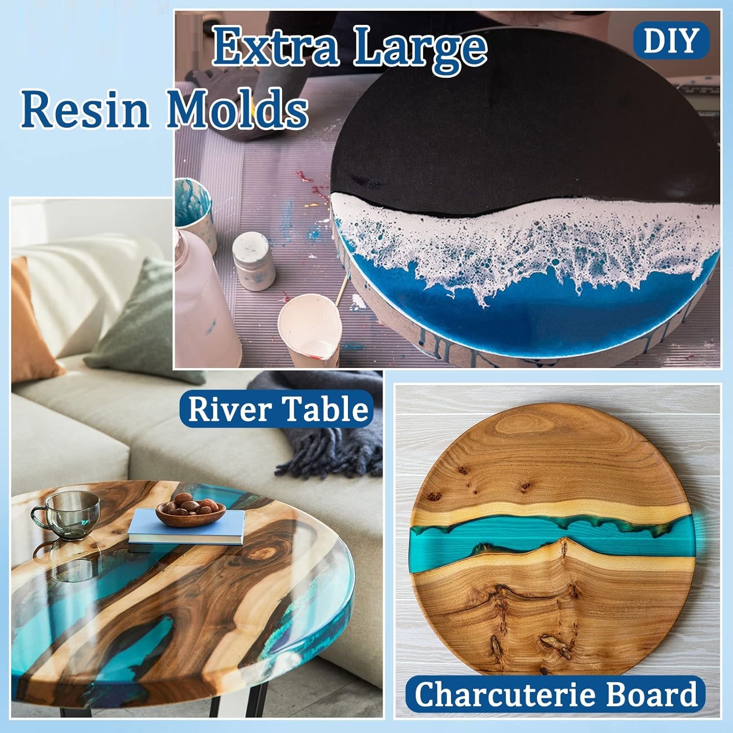 Large Round Tray UV Resin Mold – обзор и цена Coaster Mold Round