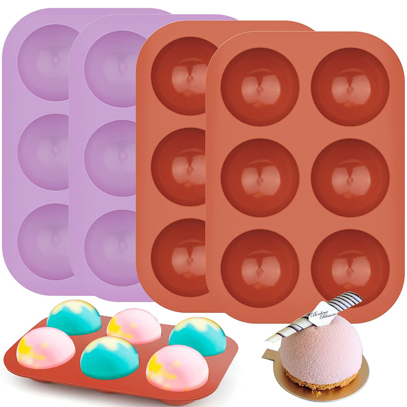 6 Cavities Semicircle Silicone – обзор и цена Coaster Mold Round