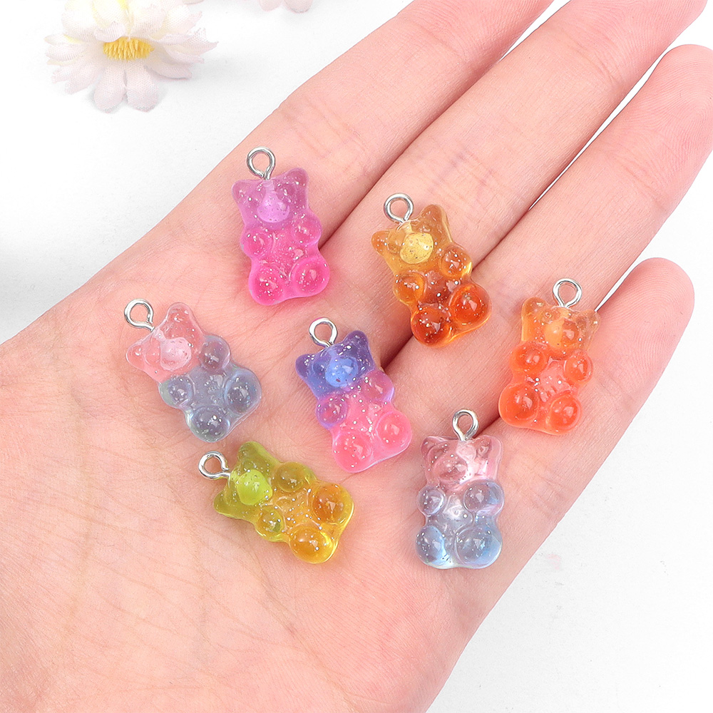 60pcs Dual Color Resin Bear Sh – обзор и цена Resin Craft Material