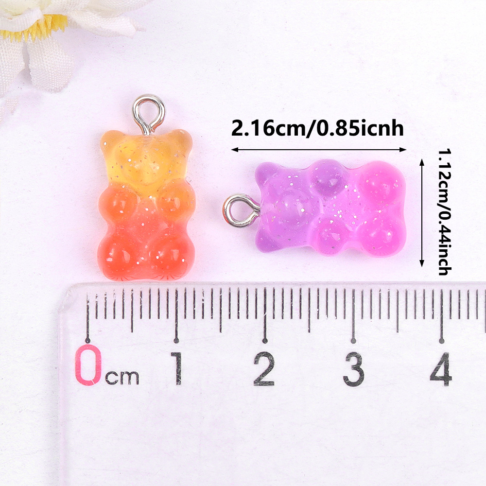 60pcs Dual Color Resin Bear Sh – обзор и цена Resin Craft Material