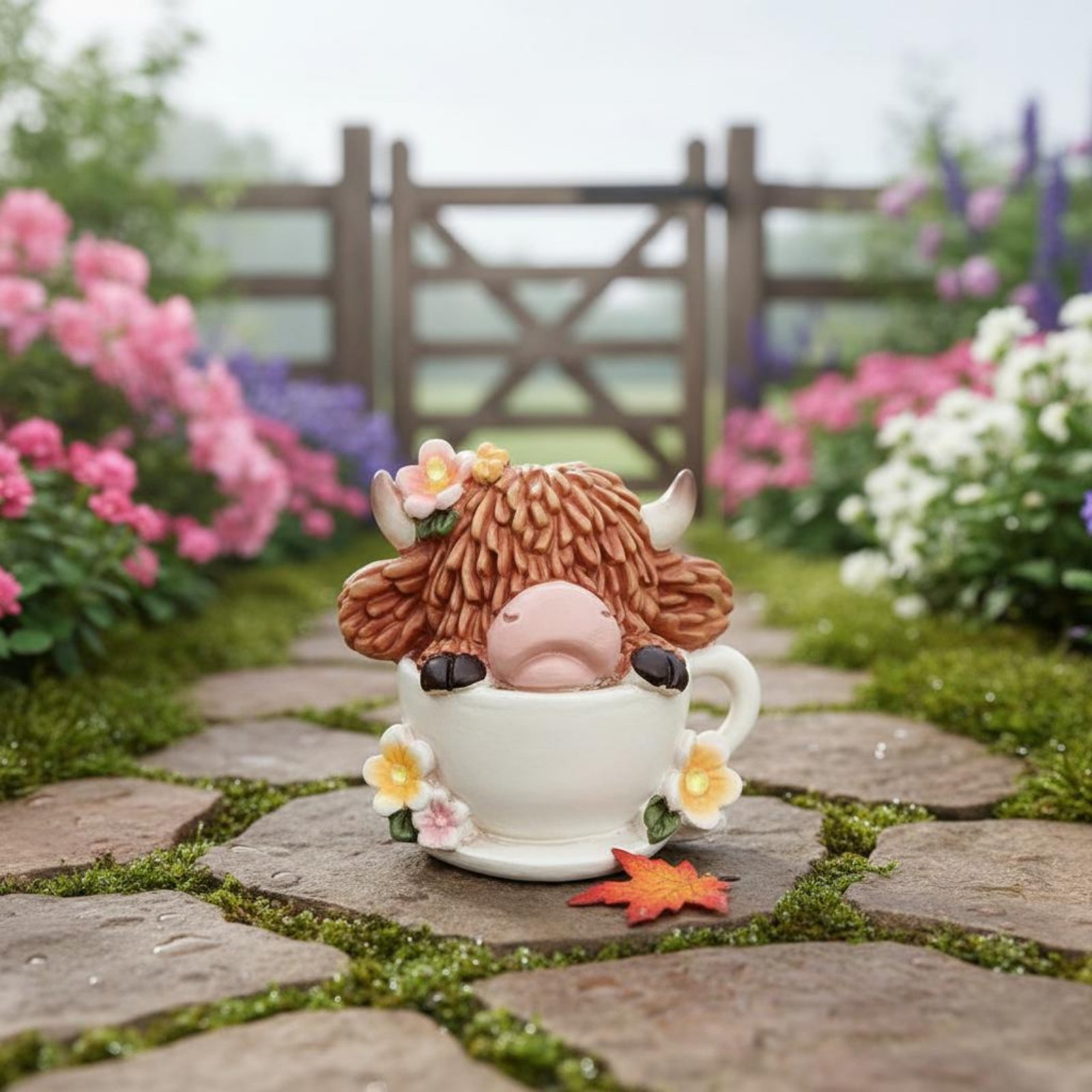 Highland Cow Garden Light Resi – обзор и цена Resin Crafts