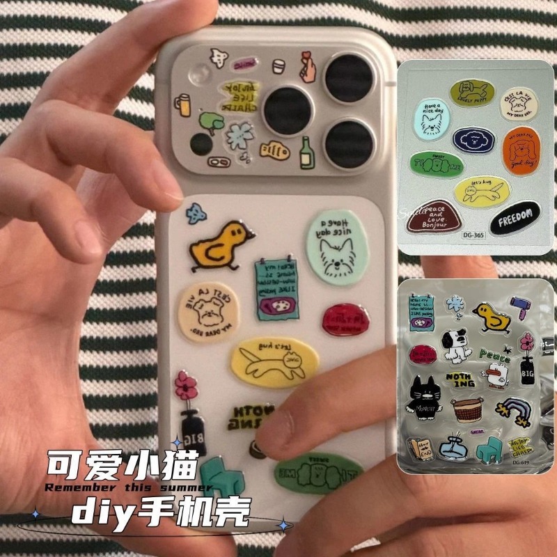 Cute Cartoon Cat Dog 3D Transp – обзор и цена Resin Craft Material