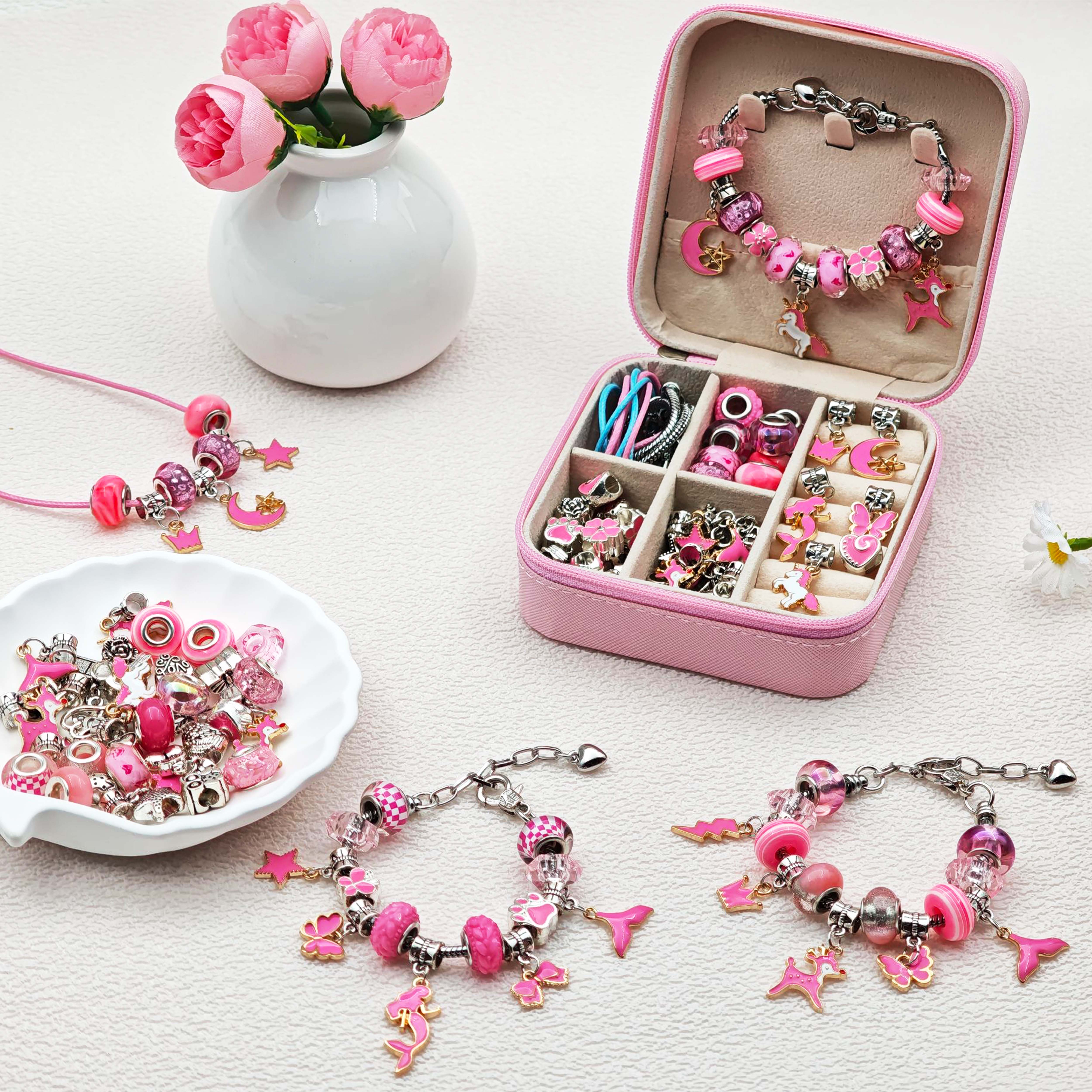68pcs pink beaded jewelry set, – обзор и цена Resin Craft Projects
