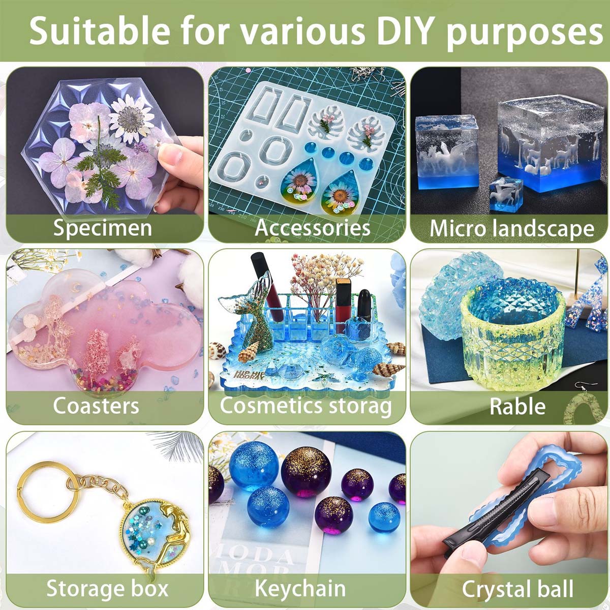 5ml/Bottle Epoxy Resin Pigment – обзор и цена Epoxy Uv Resin Kit