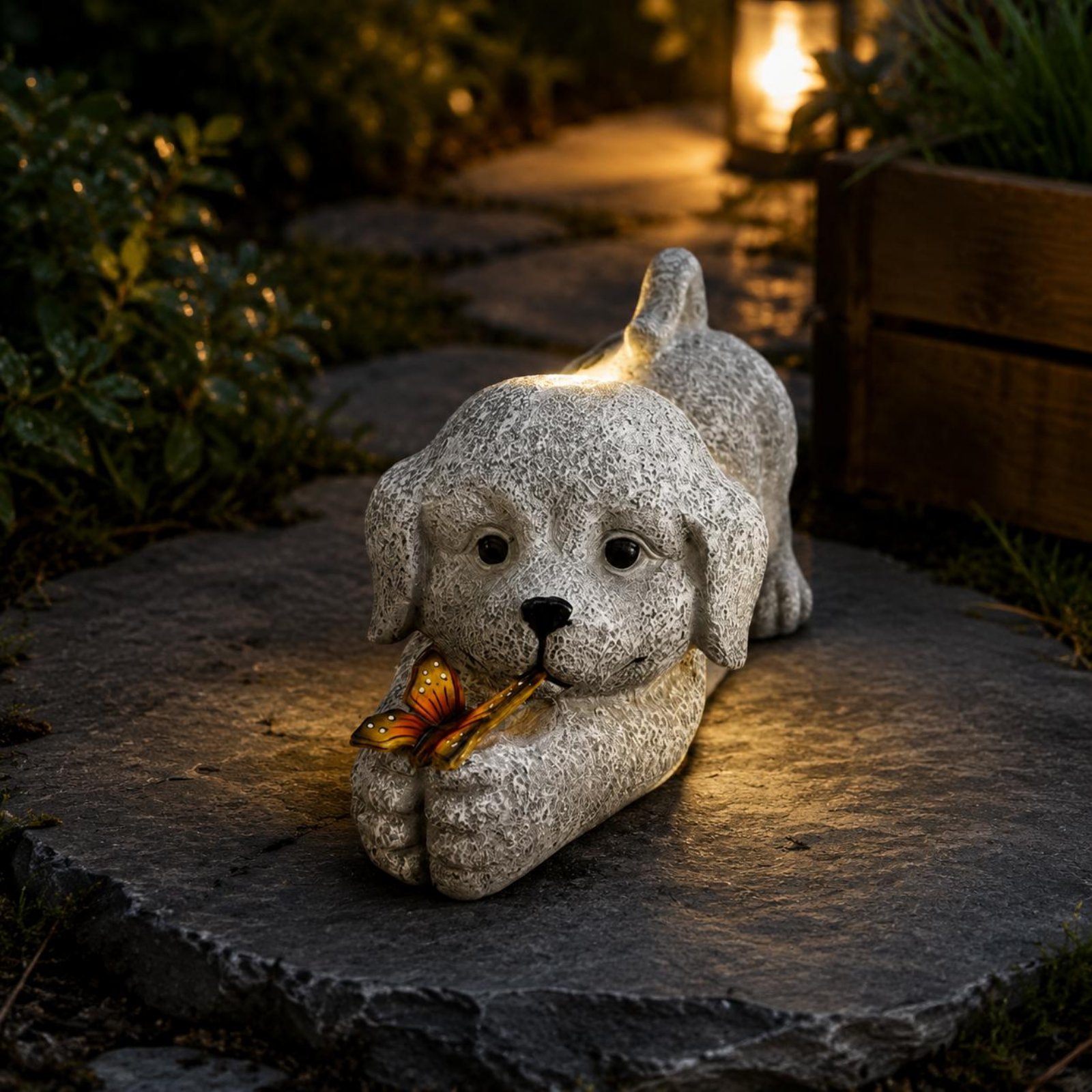 Solar Dog Statue Resin Craft S – обзор и цена Resin Crafts