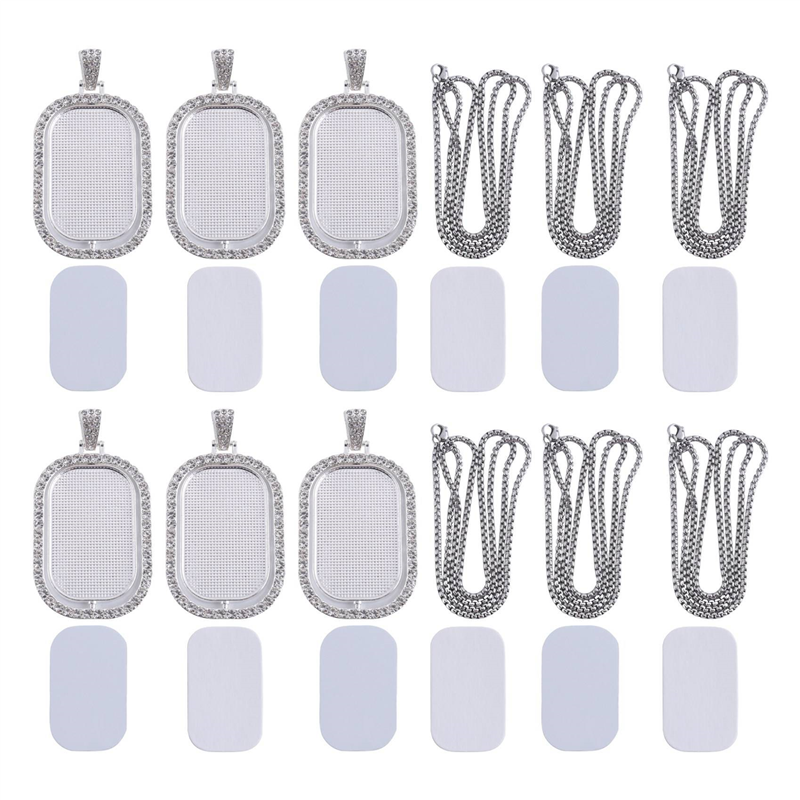 WORTHOWN-48Pcs Sublimation Rhi – обзор и цена Bezels Set Pendant