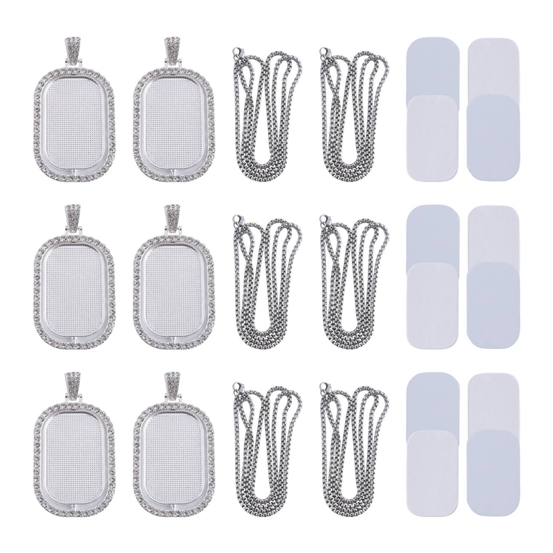 WORTHOWN-48Pcs Sublimation Rhi – обзор и цена Bezels Set Pendant