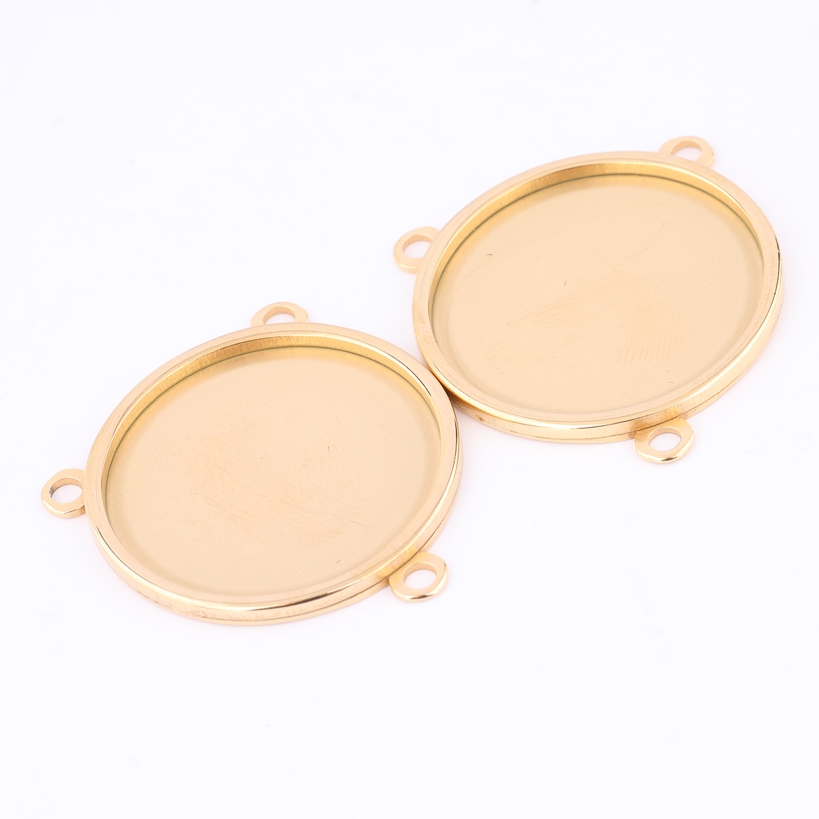 5pcs Stainless Steel Gold Plat – обзор и цена Bezels Set Pendant