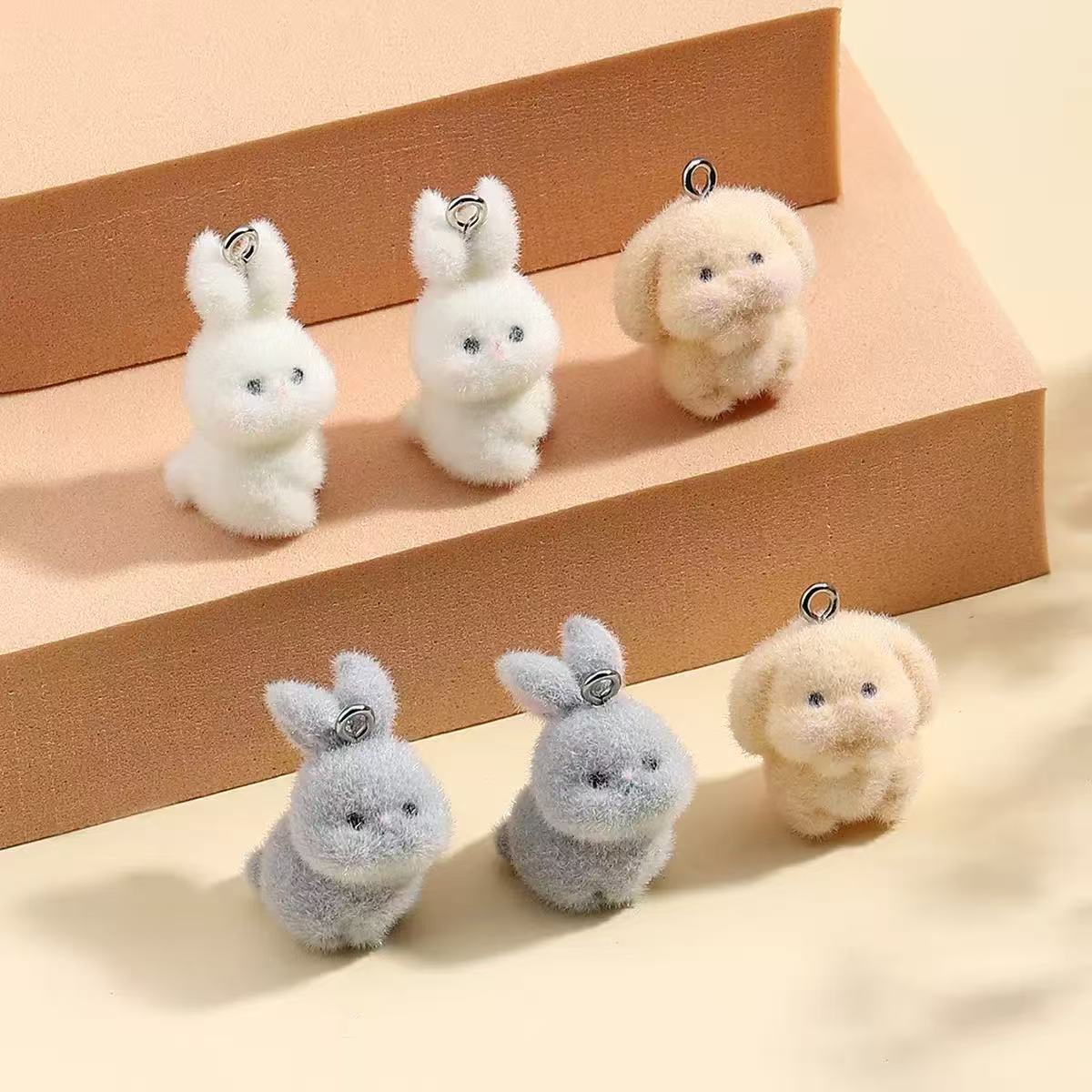 10pcs Flocking Little Rabbit R – обзор и цена Resin Craft Projects