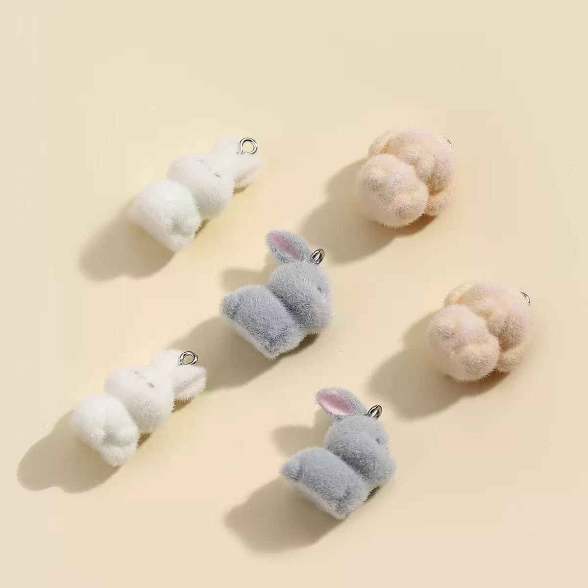 10pcs Flocking Little Rabbit R – обзор и цена Resin Craft Projects