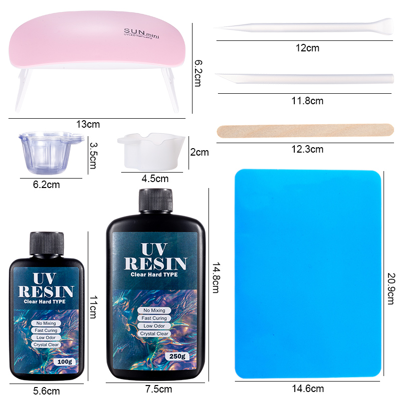 100g/250g Clear UV Resin Hard  – обзор и цена Epoxy Uv Resin Kit