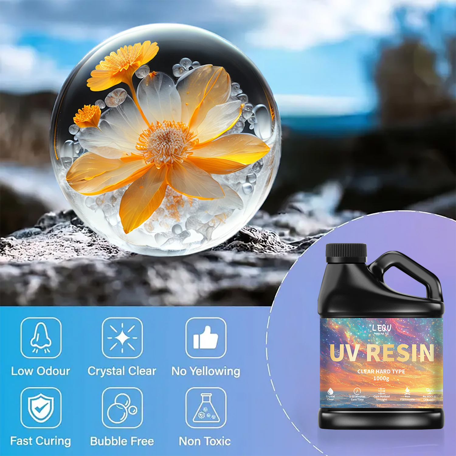 100/200/500/1000g UV Epoxy Res – обзор и цена Epoxy Uv Resin Kit
