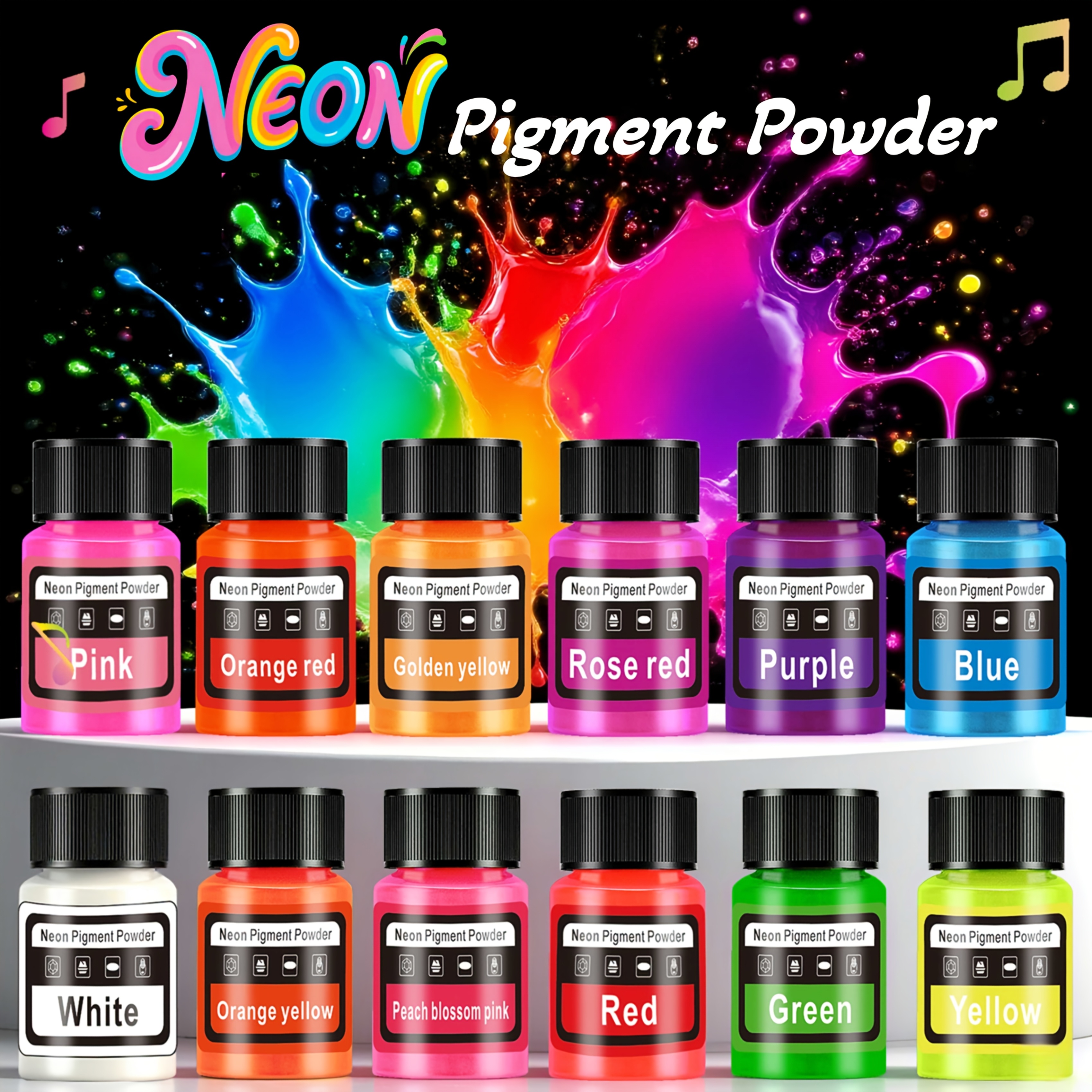 Fluorescent Powder/Neon Resin  – обзор и цена Resin Pigment Set