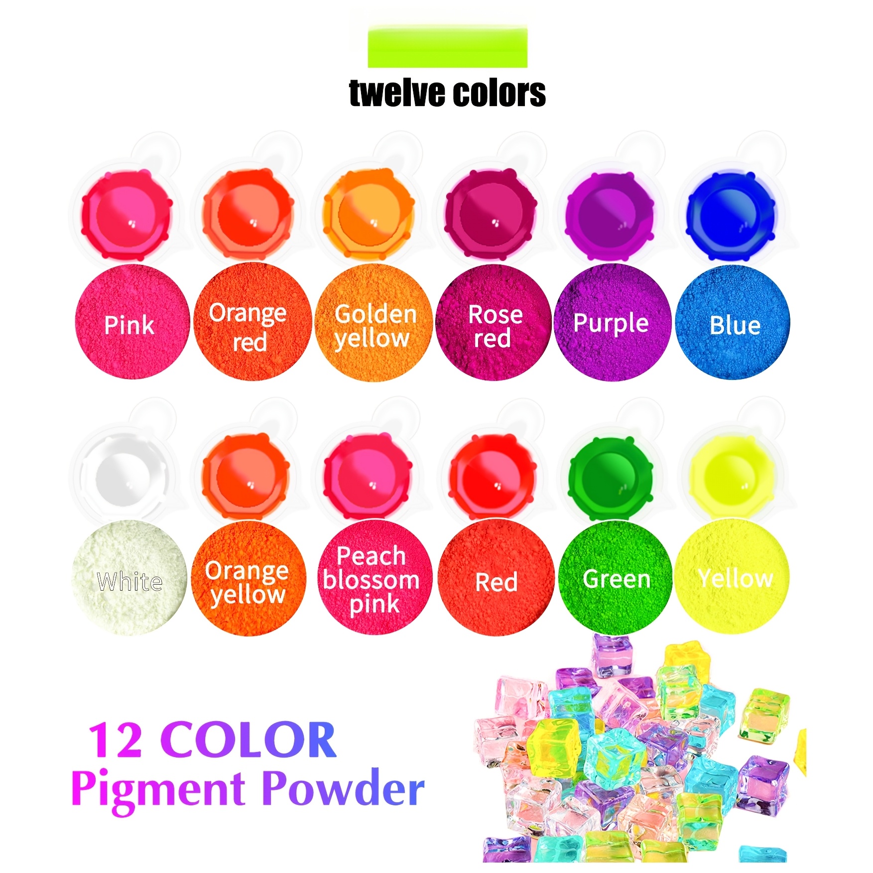 Fluorescent Powder/Neon Resin  – обзор и цена Resin Pigment Set