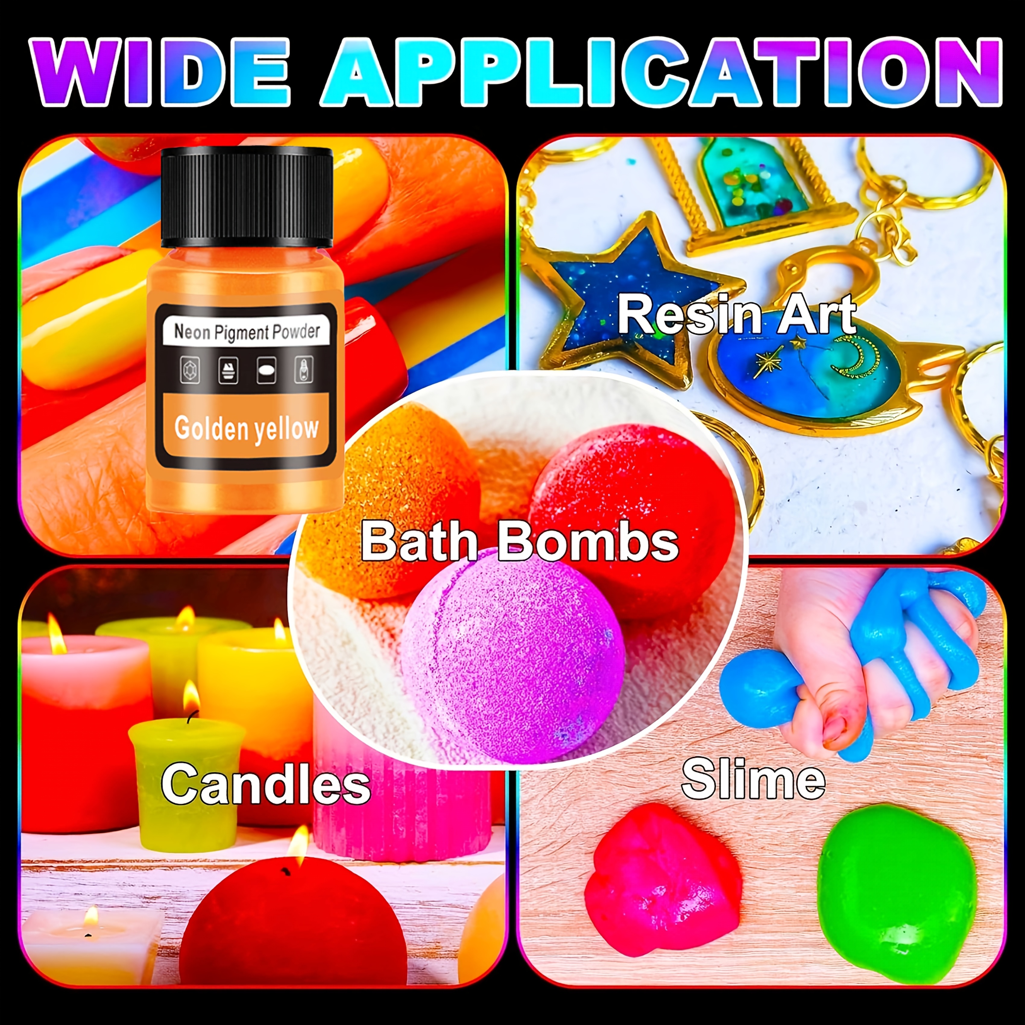 Fluorescent Powder/Neon Resin  – обзор и цена Resin Pigment Set